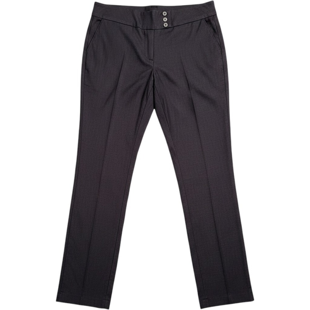 Joe B Joe Benbasset Womens XL Gray Dress Pants 3-Button Waist Career Trousers